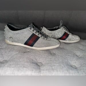 GUCCI Men’s Glitter Spiked Sneakers in size 10 1/2